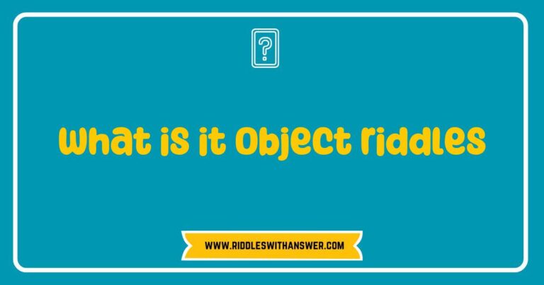 Illustration of a collection of objects used in popular object riddles, featuring a classic riddle book, a magnifying glass, and colorful question marks. This image visually represents the concept of 'What is it object riddles', showcasing various engaging riddles that challenge the mind and spark curiosity about