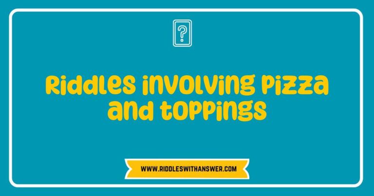 Colorful image of a pizza topped with various ingredients, accompanied by a riddle about pizza and toppings: 'What type of person likes pizza with extra cheese? A cheesemonger! Discover fun riddles involving pizza and toppings that will delight food lovers and puzzle enthusiasts alike.'