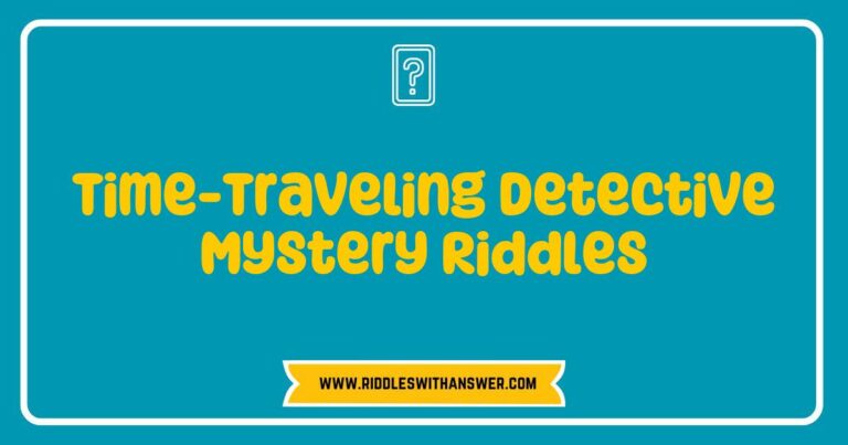 Time-traveling detective solving a mystery with intricate clues and riddles, featuring a vintage clock and a mysterious ancient map, encapsulating the essence of thrilling time-traveling detective mystery riddles in a captivating setting.