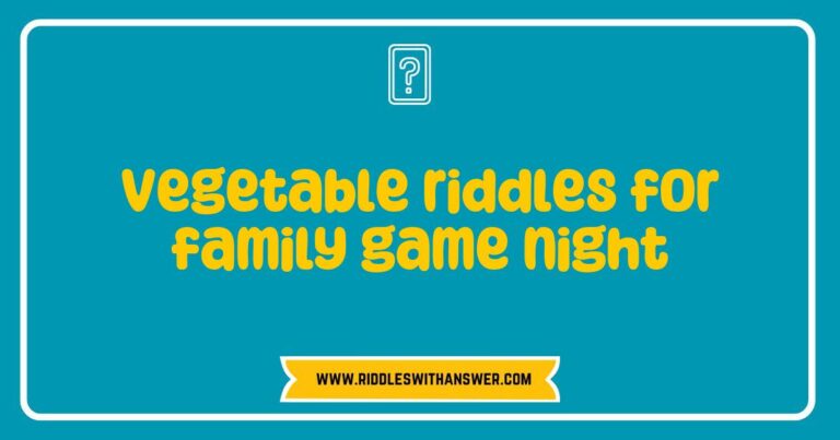 Colorful assortment of fresh vegetables displayed on a table for a family game night featuring fun vegetable riddles. Includes riddles like 'I am green and crunchy, often found in salads; what am I?' and 'I am orange and bumpy, used to make soup; what am I?'