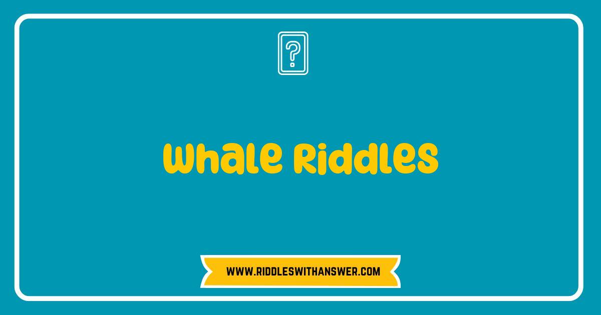 Best Whale Riddles That Will Make You Dive Deep Into Fun Best Whale Riddles That Will Make You Dive Deep Into Fun