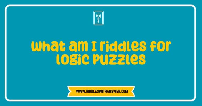 An intriguing collection of 'What am I' riddles for logic puzzles, featuring colorful illustrations of common objects and animals. Each riddle challenges the mind, encouraging critical thinking and problem-solving skills. Explore creative and engaging riddles that inspire curiosity and enhance cognitive abilities, perfect for puzzle enthusiasts and educators