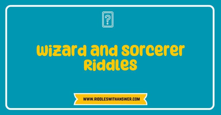 Intriguing illustration of a wizard and sorcerer engaged in a mystical riddle contest, surrounded by ancient scrolls and magical artifacts. The image captures the essence of 'Wizard and Sorcerer Riddles', featuring an array of thought-provoking riddles like 'What has keys but can't