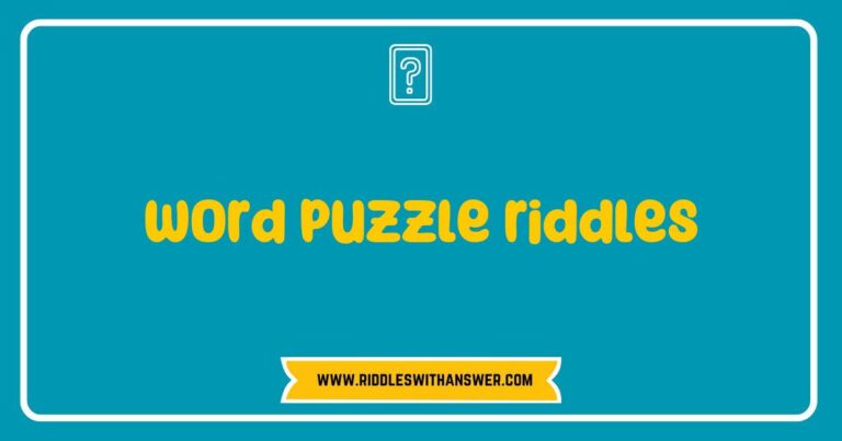 Colorful collage of engaging word puzzle riddles featuring various riddles such as 'What has keys but can't open locks?' and 'I speak without a mouth, hear without ears. What am I?' Ideal for puzzle lovers, this image showcases brain-teasing word games that enhance vocabulary and critical thinking
