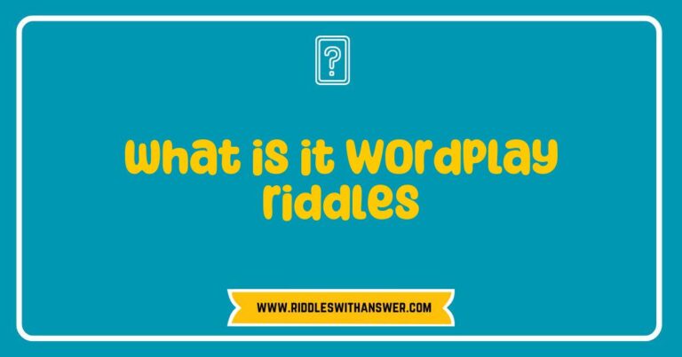 Engaging image showcasing a collection of wordplay riddles, featuring clever phrases and playful language that challenge the mind. The visual includes popular examples like 'What has keys but can't open locks?' and 'I speak without a mouth and hear without ears. What am I?' Perfect for enthusiasts of brain