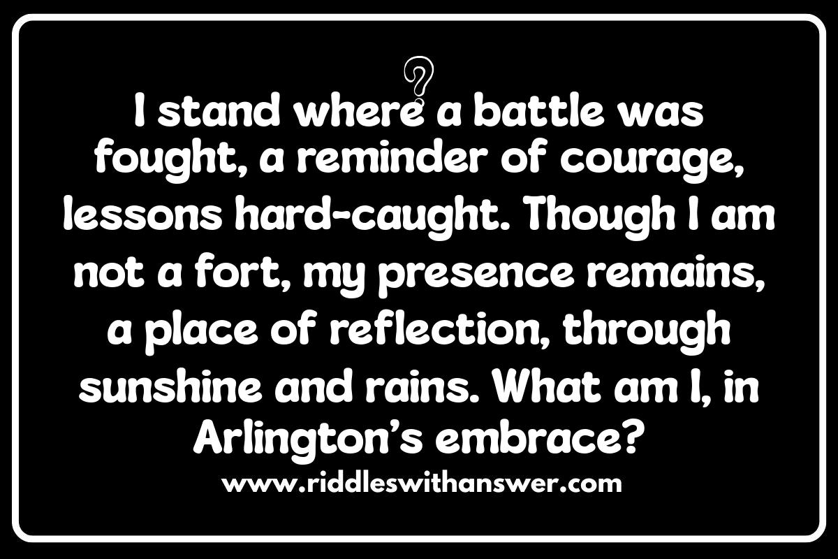 Arlington Riddles: The Challenge of Geo-Specific Conundrums Arlington Riddles: The Challenge of Geo-Specific Conundrums