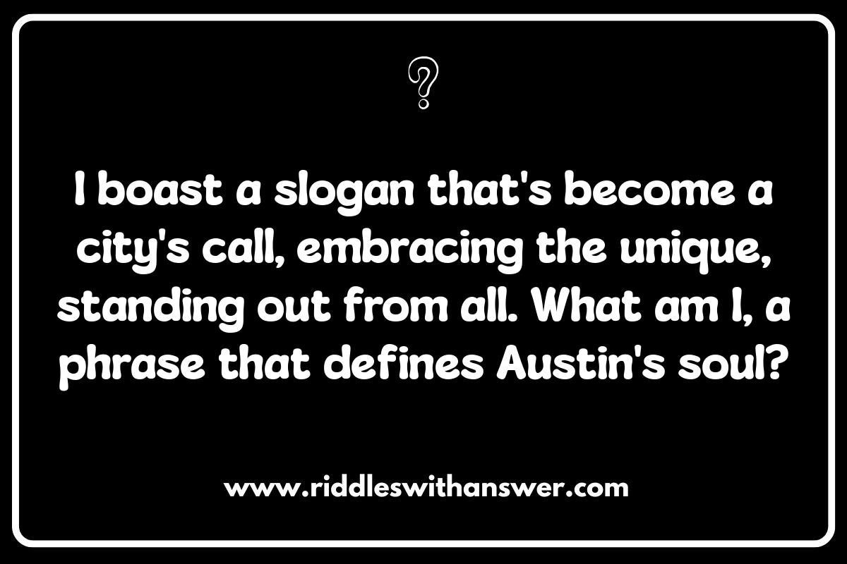 Austin Riddles: Music Scene Puzzles and Melodies Austin Riddles: Music Scene Puzzles and Melodies