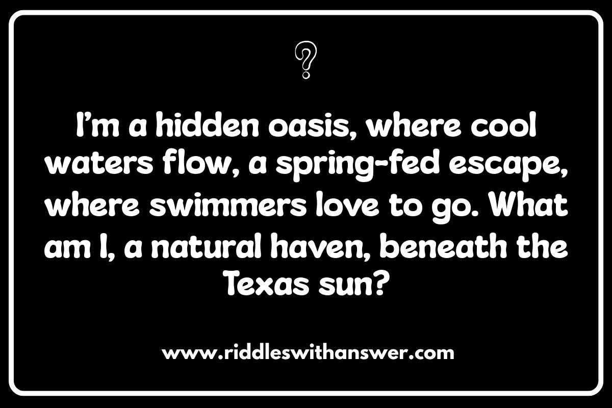 Austin Riddles: Nature and Outdoor Recreation Teasers Austin Riddles: Nature and Outdoor Recreation Teasers