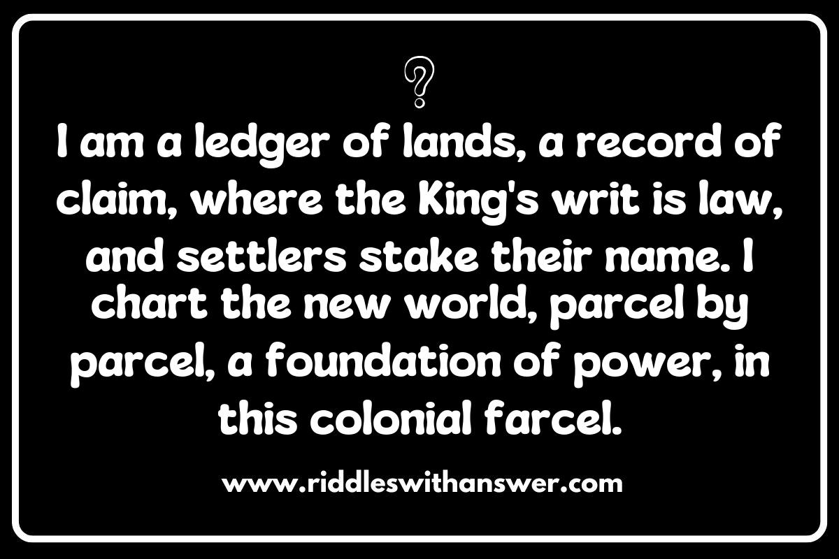 Colonial Times Riddles: Language and Wordplay of the Past Colonial Times Riddles: Language and Wordplay of the Past