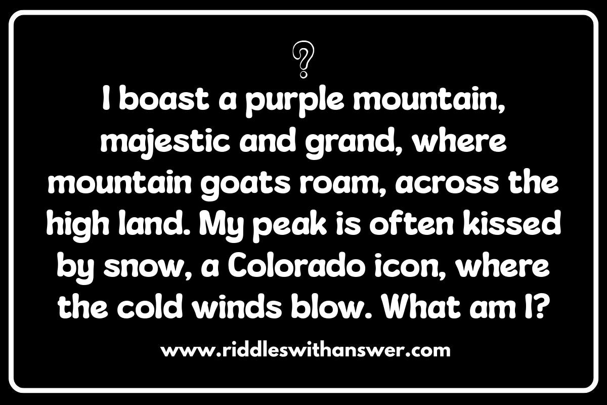 Colorado Riddles: Puzzling Peaks and Playful Plains Colorado Riddles: Puzzling Peaks and Playful Plains