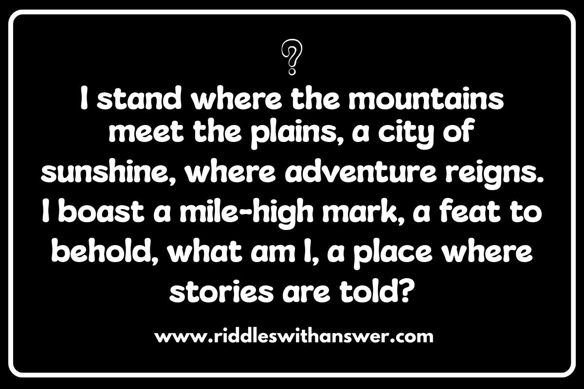 Denver Riddles: Exploring Local Lore and Legends Denver Riddles: Exploring Local Lore and Legends