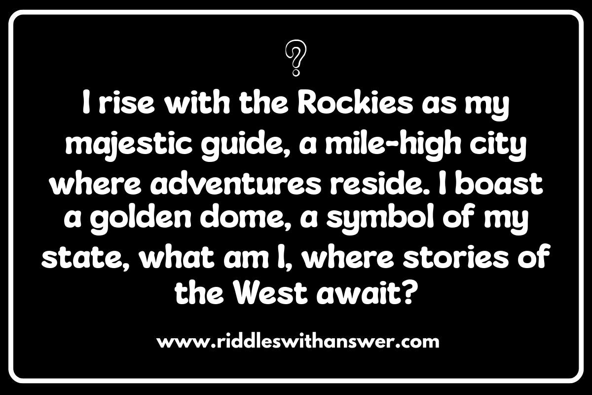 Denver Riddles: The Ultimate Guide to Denver-Themed Puzzles Denver Riddles: The Ultimate Guide to Denver-Themed Puzzles