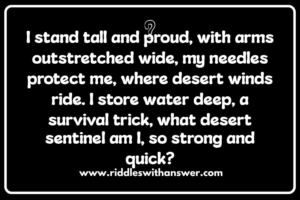 Desert Plant Riddles for Kids: Can You Guess Them? Desert Plant Riddles for Kids: Can You Guess Them?
