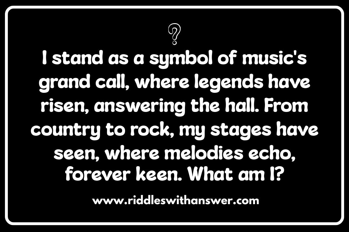 Nashville Riddles: Testing Your Nashville Knowledge Nashville Riddles: Testing Your Nashville Knowledge
