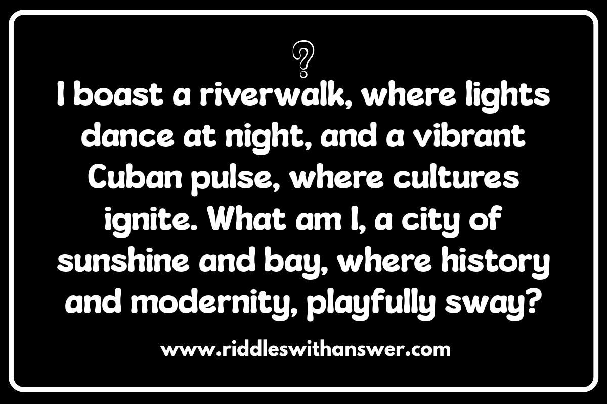 Tampa Riddles: Exploring the City's Hidden Gems Tampa Riddles: Exploring the City's Hidden Gems