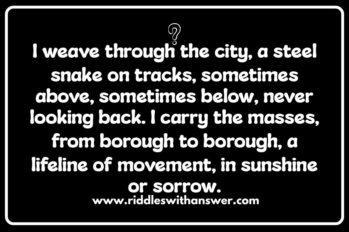 Transportation Riddles: Navigating the City's Maze Transportation Riddles: Navigating the City's Maze