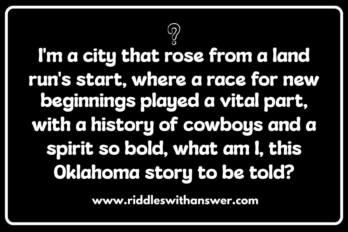 Unlocking History: Oklahoma Riddles and Their Origins Unlocking History: Oklahoma Riddles and Their Origins