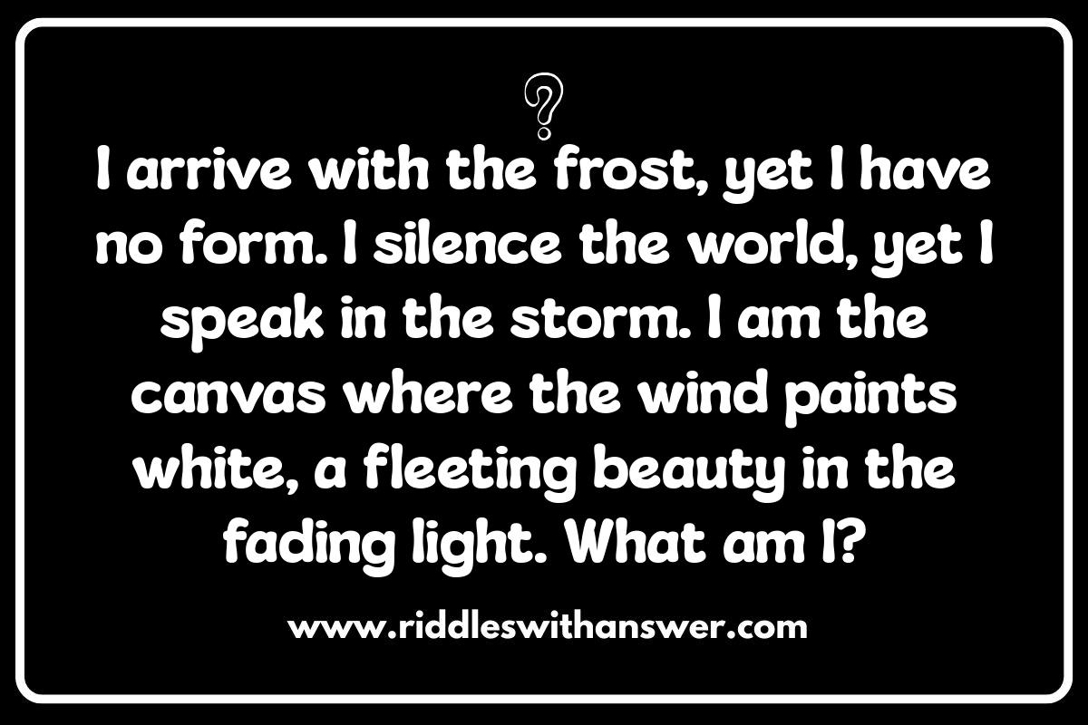 Winter Themed Riddles: Adding a Chill to Your DnD Session Winter Themed Riddles: Adding a Chill to Your DnD Session