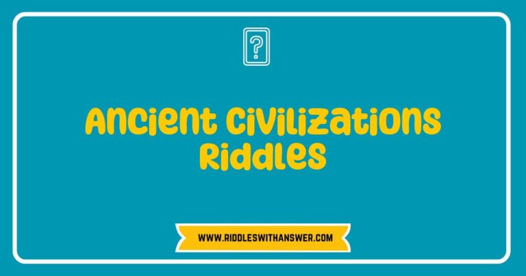 Okay, here are a few options for SEO-optimized alt text for an image related to Ancient Civilizations Riddles, with slightly different focuses to suit different image types: **Option 1 (Good for an image of a puzzle or a riddle written on a papyrus-like scroll):** > Close-up of an ancient riddle written on papyrus, representing the challenging **ancient civilizations riddles** often found in historical texts and artifacts. The cryptic symbols and aged paper add to the mystery. **Option 2 (Good for an image depicting artifacts or ruins related to an ancient civilization):** > A photo showcasing ancient ruins and artifacts, a visual clue to the **ancient civilizations riddles** that historians and archaeologists are constantly trying to solve. These remnants offer insights into the daily lives and mysteries of the past. **Option 3 (Good for an image of a person pondering a riddle or puzzle):** > A person thoughtfully contemplating a complex