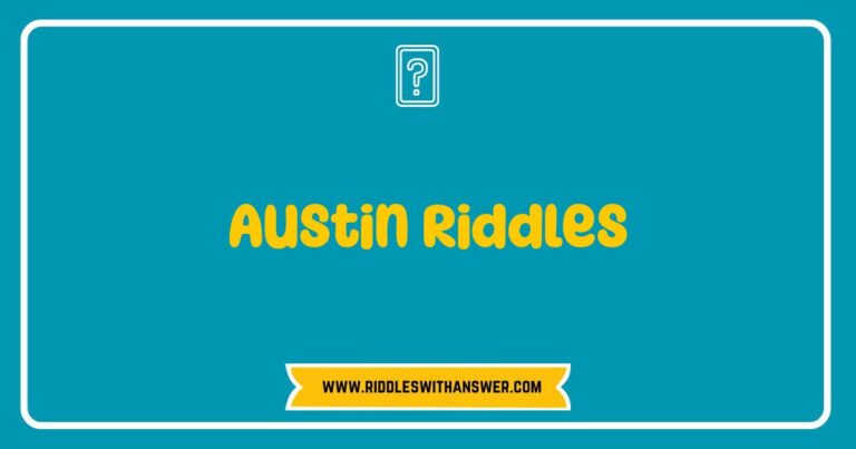 Okay, here are a few options for SEO-optimized alt text for an image related to Austin Riddles, depending on what the image actually depicts. I'll provide a few examples to cover different possibilities: **Option 1 (For an image of a riddle or puzzle):** > A challenging Austin riddle written on a chalkboard, perfect for testing your puzzle-solving skills. **Option 2 (For an image of a group solving riddles):** > People working together to solve Austin riddles at a local game night, enjoying the fun and mental challenge. **Option 3 (For an image of a specific location related to riddles in Austin, like a bookstore or escape room):** > Inside an Austin bookstore specializing in puzzle books and riddles, a great spot to find your next brain teaser. **Option 4 (For an image of text that says Austin Riddles):** > The words Austin Riddles written in a