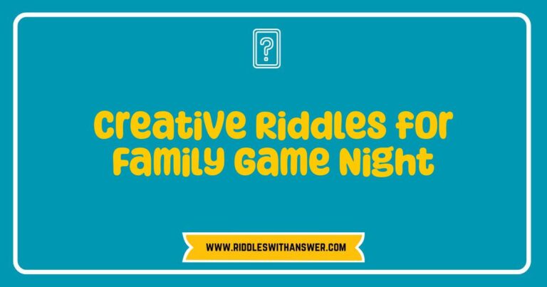 Here are a few options, keeping in mind different nuances: **Option 1 (Focus on activity):** > A family enthusiastically engages with creative riddles during a fun game night. **Option 2 (Focus on the riddles themselves):** > Close up shot of a riddle card, part of a collection of creative riddles for family game night entertainment. **Option 3 (More descriptive, longer):** > A brightly lit living room showcasing a family enjoying a playful game night filled with laughter and creative riddles. **Option 4 (Focus on the intended use):** > Image of a family playing a game, suggesting ideas for creative riddles for family game night. **Option 5 (Shorter, punchier):** > Family enjoying creative riddles at their game night. **Why these are SEO-optimized:** * **Keyword Inclusion:** They all naturally incorporate the main keyword creative ridd