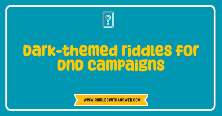 Okay, here are a few options for SEO-optimized alt text, focusing on being descriptive and incorporating the main keyword Dark-themed riddles for DnD campaigns: **Option 1 (More general):** > A dimly lit scroll with cryptic symbols, representing dark-themed riddles for DnD campaigns, perfect for challenging players. **Option 2 (Focus on mood):** > An image depicting a shadowy scene, hinting at the suspenseful nature of dark-themed riddles for DnD campaigns, ideal for a gothic adventure. **Option 3 (Focus on use):** > Illustration of a mysterious object, a common element in dark-themed riddles for DnD campaigns, designed to intrigue and puzzle players. **Option 4 (More direct):** > Example of a prop or visual element that could be used with dark-themed riddles for DnD campaigns, enhancing the atmosphere of your game. **Option 5 (
