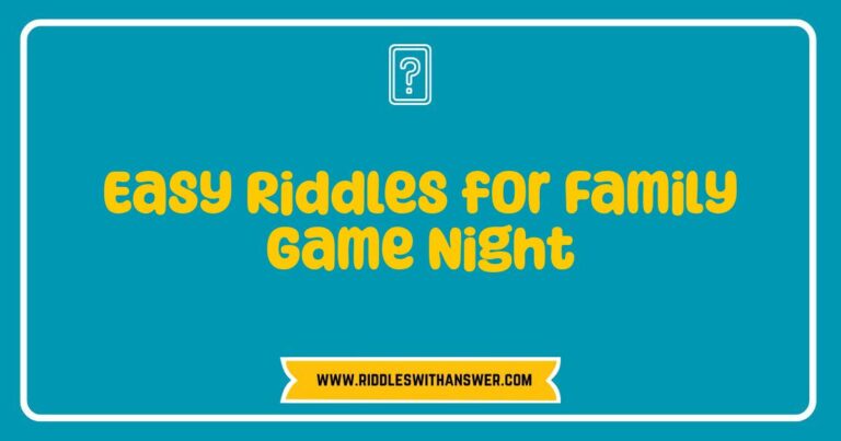 Here are a few options, playing with slight variations: **Option 1 (Focus on the activity):** > A family enjoying game night with easy riddles, laughing and having fun together. **Option 2 (Focus on the riddles):** > Kids and adults gathered around a table solving easy riddles for a fun family game night activity. **Option 3 (More descriptive of the scene):** > A brightly lit room with a family playing easy riddles during their game night, showing engagement and smiles. **Option 4 (Shorter and direct):** > Family game night featuring easy riddles and lots of laughter. **Key points about these alt texts:** * **Keyword Inclusion:** They all naturally include the phrase easy riddles and family game night. * **Descriptive:** They paint a picture of what's happening in the image. * **Contextual:**