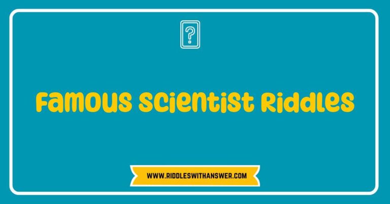 Okay, here are a few options for SEO-optimized alt text for an image related to Famous Scientist Riddles, keeping in mind natural language and keyword inclusion: **Option 1 (General):** > A brain teaser image featuring famous scientists for engaging riddles about scientific discoveries. **Option 2 (More specific, if the image shows multiple scientists):** > Illustration of several famous scientists used in a collection of challenging and fun science riddles. **Option 3 (If the image is a single scientist, e.g., Einstein):** > Image of Albert Einstein, often featured in famous scientist riddles challenging knowledge of physics and logic. **Option 4 (If the image is a more abstract representation):** > An abstract image representing the challenge of famous scientist riddles, perfect for science enthusiasts and puzzle lovers. **Option 5 (If the image is a quiz card or similar):** > A quiz card graphic showcasing famous