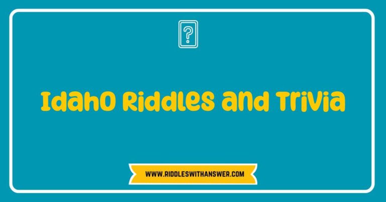 Okay, here are a few options for SEO-optimized alt text for an image related to Idaho Riddles and Trivia, ranging from simple to more detailed. I'll assume the image is a general one, like a landscape or a collection of items related to Idaho: **Option 1 (Simple & Direct):** `alt=Idaho-themed riddles and trivia book cover` **Option 2 (Slightly More Descriptive):** `alt=Scenic Idaho landscape with text overlay: 'Idaho Riddles and Trivia'` **Option 3 (Descriptive with Keywords):** `alt=A collection of items representing Idaho, including a potato, a mountain range, and text promoting 'Idaho Riddles and Trivia', perfect for game night` **Option 4 (Detailed & Contextual, assuming the image is a quiz book):** `alt=Close-up of an Idaho Riddles and Trivia quiz book, showcasing a vibrant cover featuring