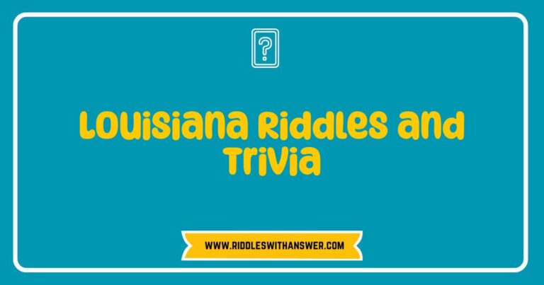 Okay, here are a few options for SEO-optimized alt text for an image related to Louisiana Riddles and Trivia, playing with slightly different angles: **Option 1 (General):** `alt=Image depicting Louisiana riddles and trivia, showcasing a fun quiz or game about the state's unique culture and history.` **Option 2 (Focus on Engagement):** `alt=Test your knowledge with Louisiana riddles and trivia! This image represents a fun challenge exploring the state's fascinating facts and folklore.` **Option 3 (Focus on Content):** `alt=An image related to Louisiana riddles and trivia, perhaps showing a question card, a game board, or people enjoying a Louisiana-themed trivia night.` **Option 4 (More Specific if the Image Allows):** * **If the image shows a specific scene:** `alt=A group of people playing Louisiana riddles and trivia at a