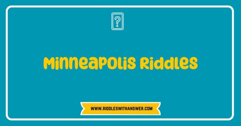 Okay, here are a few options for SEO-optimized alt text for an image related to Minneapolis Riddles, keeping them descriptive and natural: **Option 1 (General):** > A photo showcasing a collection of Minneapolis riddles, potentially handwritten or printed on cards. **Option 2 (If the image is of people):** > People laughing and engaging with Minneapolis riddles during a game or event. **Option 3 (If the image is of a specific location):** > A scenic view of Minneapolis, with a sign or prop related to a Minneapolis riddle in the foreground. **Option 4 (If the image is abstract or a graphic):** > An artistic illustration or graphic representing the fun and challenging nature of Minneapolis riddles. **Option 5 (If the image includes a specific landmark):** > A Minneapolis landmark, like the Stone Arch Bridge, with a playful riddle related to the city visible. **Explanation of