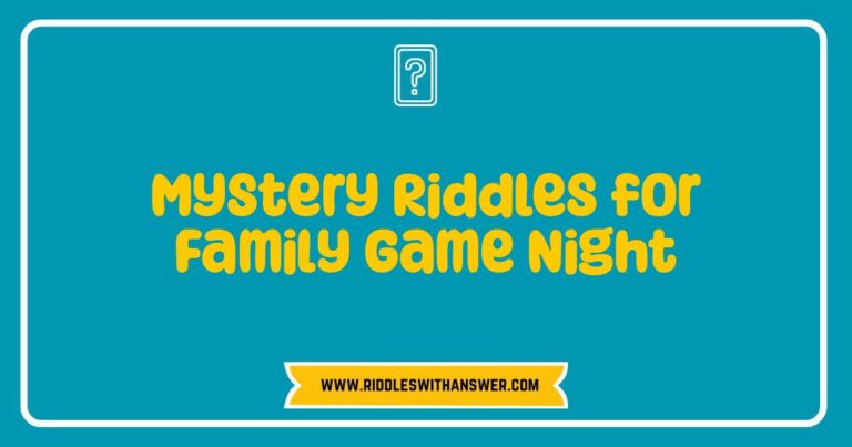 Here are a few options, playing with slightly different angles: **Option 1 (Focus on activity):** > A family enjoys solving mystery riddles together during a fun game night, showing excitement and engagement. **Option 2 (Focus on the riddle aspect):** > Image depicts a family participating in a game night centered around mystery riddles, with papers and clues visible on the table. **Option 3 (More descriptive):** > A group of family members are pictured working on mystery riddles during their family game night, with expressions of concentration and amusement. **Option 4 (Shorter, punchier):** > Family game night fun with challenging mystery riddles being solved by all. **Key takeaways on why these are good:** * **Keyword Inclusion:** They naturally incorporate mystery riddles and family game night. * **Descriptive:** They go beyond just saying picture and describe the scene
