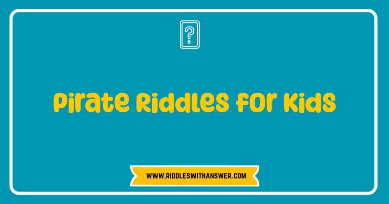 Okay, here are a few options for SEO-optimized alt text for an image related to Pirate Riddles for Kids, keeping in mind natural language and avoiding unnecessary characters: **Option 1 (General):** > A group of children laughing while trying to solve pirate riddles for kids. **Option 2 (More Specific - if the image shows a riddle):** > A close up image of a pirate riddle for kids written on a parchment with a child pointing at it. **Option 3 (If the image shows kids interacting with something like a game):** > Children having fun with a pirate themed game featuring pirate riddles for kids. **Option 4 (Emphasizing the fun aspect):** > Kids enjoying a collection of funny and challenging pirate riddles for kids. **Option 5 (If the image is an illustration):** > A colorful illustration of pirates and treasure used for pirate riddles for kids.
