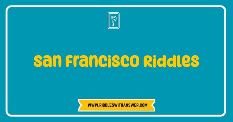 Okay, here are a few options for SEO-optimized alt text for an image related to San Francisco Riddles, keeping in mind different possible image types: **Option 1 (General, for a photo of a location):** > A scenic view of San Francisco, perfect for pondering some challenging San Francisco riddles. **Option 2 (For an image of a specific landmark):** > The iconic Golden Gate Bridge, a great backdrop for thinking about San Francisco riddles and puzzles. **Option 3 (For an image of people looking puzzled):** > A group of people looking thoughtfully at a map, possibly trying to solve some tricky San Francisco riddles. **Option 4 (For an image that is more abstract):** > A collage of San Francisco icons, representing the city's complexity and the challenge of San Francisco riddles. **Option 5 (For an image of a riddle or puzzle):** > A written