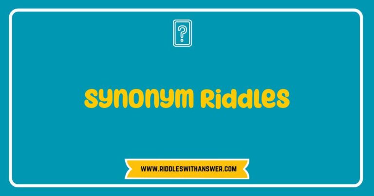 Okay, here are a few options for SEO-optimized alt text for an image related to Synonym Riddles, keeping in mind different potential image types: **Option 1 (For an image of a riddle card or worksheet):** `alt=Synonym Riddles worksheet with a question and a blank line, perfect for vocabulary building and wordplay.` **Option 2 (For an image of someone solving a synonym riddle):** `alt=A person thoughtfully solving a synonym riddle, a fun activity to expand vocabulary and improve language skills.` **Option 3 (For an image with multiple riddle cards/examples):** `alt=Collection of synonym riddles cards, showcasing various examples of word puzzles for learning new vocabulary.` **Option 4 (For a more abstract image related to the concept, like a word cloud or visual representation of synonyms):** `alt=Abstract image representing synonym riddles, with interconnected words highlighting the concept