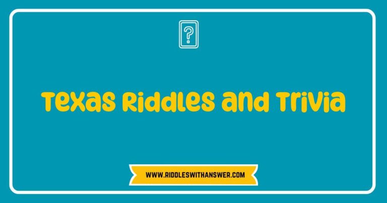 Okay, here are a few options for SEO-optimized alt text for an image related to Texas Riddles and Trivia, depending on what the image actually shows. I'll provide a few examples: **Option 1 (Image is of a Texas-themed graphic with text):** * **Alt Text:** Texas-themed graphic with riddles and trivia questions, perfect for a fun game night. Test your knowledge of the Lone Star State with these challenging **Texas riddles and trivia**. **Option 2 (Image is of people playing a trivia game):** * **Alt Text:** Friends and family enjoying a lively game of **Texas riddles and trivia**. This fun activity is a great way to learn more about Texas history and culture. **Option 3 (Image is of a single riddle or trivia question):** * **Alt Text:** A challenging **Texas riddle and trivia** question displayed on a chalkboard. Can you