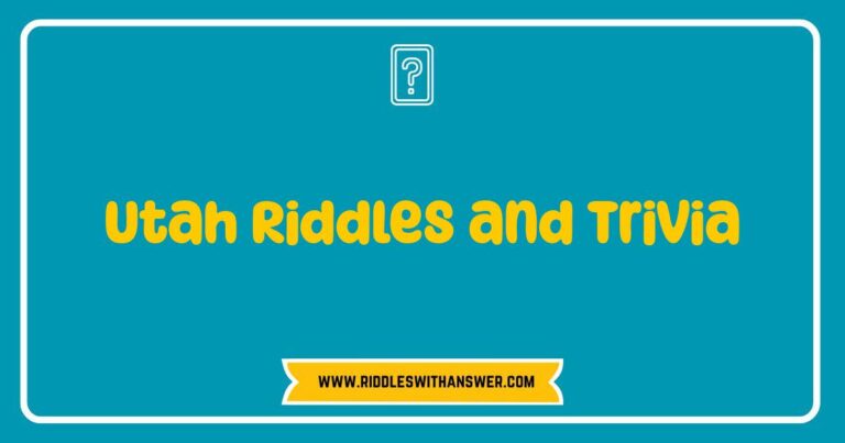 Okay, here are a few options for SEO-optimized alt text for an image related to Utah Riddles and Trivia, playing with different image scenarios: **Option 1 (Image is a photo of a question card):** > **alt=Close-up photo of a game card with a Utah riddle, perfect for trivia night. Test your knowledge of Utah with our fun riddles and trivia questions.** **Option 2 (Image is a graphic with text about Utah trivia):** > **alt=Colorful graphic featuring the text 'Utah Riddles and Trivia'. A fun way to explore Utah's history and culture through challenging questions.** **Option 3 (Image is a group of people playing a trivia game, maybe with Utah-themed props):** > **alt=Group of friends enjoying Utah riddles and trivia game night. Engage in fun competition with these Utah-themed brain teasers.** **Option 4 (