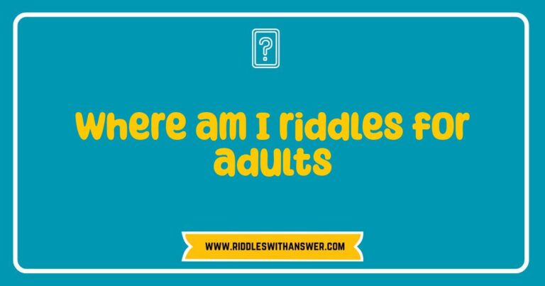 Okay, here are a few options for SEO-optimized alt text, playing with different descriptive angles for an image related to where am I riddles for adults: **Option 1 (Focus on the puzzle aspect):** `Alt text: A close-up of a person's hands holding a small, ornate box, suggesting a challenging where am I riddle for adults. The box is slightly open, hinting at the hidden location within.` **Option 2 (Focus on the intrigue):** `Alt text: A shadowy silhouette of a person standing in an unknown location, creating a sense of mystery for a 'where am I' riddle for adults. The image evokes a feeling of contemplation and the need to solve the location.` **Option 3 (Focus on the abstract concept):** `Alt text: An abstract image of swirling lines and colors, representing the mental journey involved in solving a 'where am I' riddle for adults. The image is intended