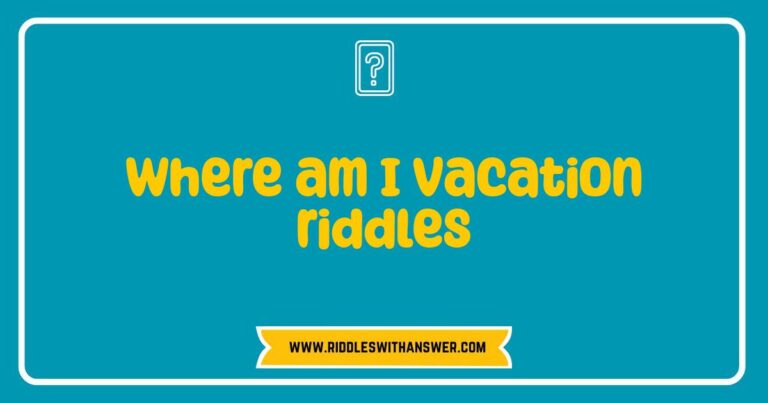 Okay, here are a few options, playing with slightly different angles, all optimized for SEO and accessibility: **Option 1 (Focus on the riddle aspect):** > A playful illustration of travel icons and question marks, representing the concept of 'where am I vacation riddles'. This image is about guessing vacation destinations. **Option 2 (Focus on the vacation aspect):** > Image showcasing various vacation scenes, suggesting the challenge of 'where am I vacation riddles'. Perfect for travel enthusiasts who love to test their knowledge of global destinations. **Option 3 (More concise):** > Visual representation of 'where am I vacation riddles', featuring travel-related imagery and question marks. **Option 4 (If the image is more specific, like a map):** > A stylized map image with hidden clues, illustrating the idea of 'where am I vacation riddles'. Ideal for travel quizzes and games. **Option