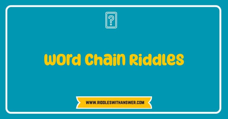 Okay, here are a few options for SEO-optimized alt text for an image related to Word Chain Riddles, keeping in mind different possible image scenarios: **Option 1 (General, for an image showing a visual chain of words):** > A visual representation of a **word chain riddle**, showing how each word connects to the next by altering a single letter. This fun brain teaser showcases the challenge and logic involved in solving word chain puzzles. **Option 2 (For an image of a specific word chain):** > Example of a **word chain riddle**: 'Cat' changes to 'Hat', then 'Hot', then 'Hop', demonstrating how single letter changes create a chain of new words. Test your wordplay skills with this fun word puzzle! **Option 3 (For an image with a person solving a word chain):** > A person engaged in solving a **word chain riddle**, highlighting the cognitive skills and fun involved in