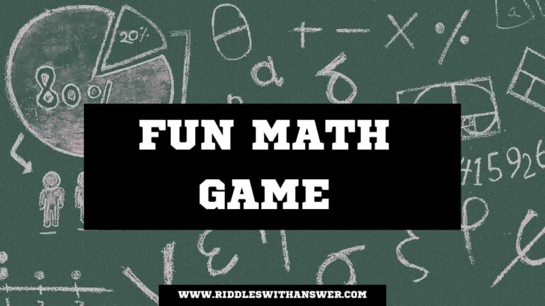 Fun Math Game For Kids and Adults