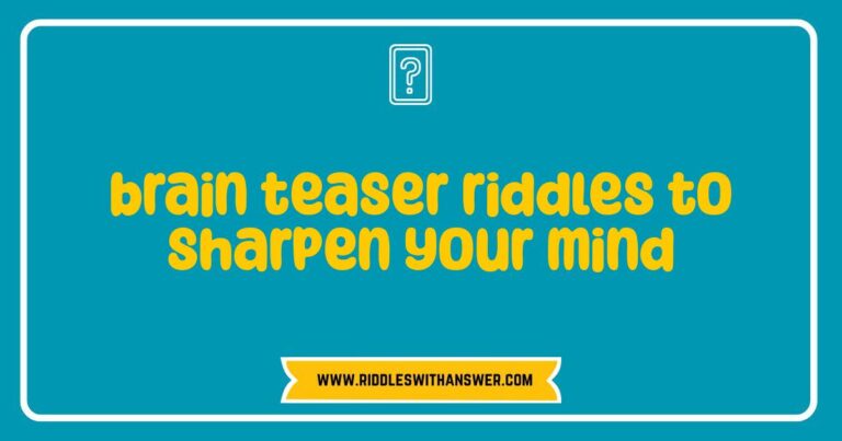 Here are a few options, playing with slightly different angles: **Option 1 (Focus on the challenge):** > A collection of brain teaser riddles displayed visually, designed to sharpen your mind and cognitive skills. **Option 2 (Focus on the purpose):** > Image illustrating the concept of brain teaser riddles, used as a fun and engaging way to sharpen your mind and problem-solving abilities. **Option 3 (More specific):** > A graphic featuring various brain teaser riddles, an excellent exercise to sharpen your mind and improve mental agility. **Option 4 (Shorter and direct):** > Visual representation of brain teaser riddles, a great tool to sharpen your mind. **Explanation of why these are good:** * **Keyword Inclusion:** They all naturally include brain teaser riddles and sharpen your mind, the core keywords. * **Descriptive:** They describe what the image