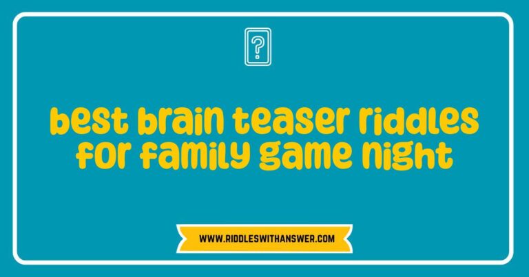Here are a few options, playing with slightly different angles: **Option 1 (Focus on the experience):** > A family gathered around a table, enjoying a game night filled with the best brain teaser riddles. **Option 2 (Focus on the activity):** > Family members solving challenging brain teaser riddles during a fun game night together. **Option 3 (Focus on the riddles):** > Image showing a family engaged in a game night, tackling some of the best brain teaser riddles. **Option 4 (Slightly shorter):** > Family game night featuring the best brain teaser riddles for all ages. **Why these work:** * **Keyword Inclusion:** They all naturally incorporate best brain teaser riddles within the description. * **Descriptive:** They paint a picture of the scene, mentioning who is involved and what they are doing. * **Contextual:** They add