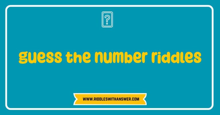 Guess the number riddles: A fun brain teaser to challenge your logic and math skills.