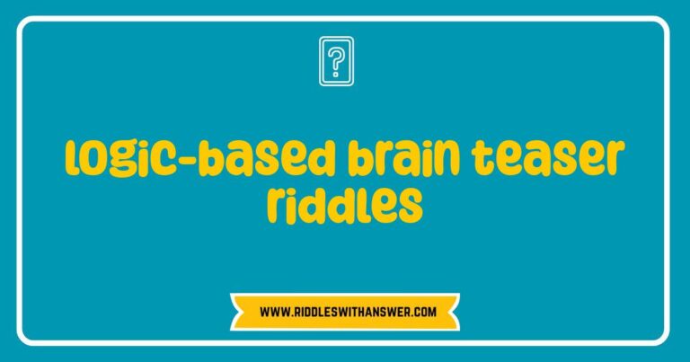 Okay, here are a few options for SEO-optimized alt text for an image related to logic-based brain teaser riddles, keeping them descriptive and natural: **Option 1 (General):** > A collection of logic-based brain teaser riddles presented visually, perfect for challenging your mind and improving problem-solving skills. **Option 2 (Focus on Visuals):** > Image showing a variety of logic-based brain teaser riddles, perhaps with visual clues or patterns, designed to test your analytical abilities. **Option 3 (If the image is a specific puzzle):** > A visual representation of a challenging logic-based brain teaser riddle, ready for you to try and solve. **Option 4 (If the image shows people thinking):** > People engaging with logic-based brain teaser riddles, illustrating the fun and cognitive challenge they provide. **Option 5 (Slightly shorter):** > Example of