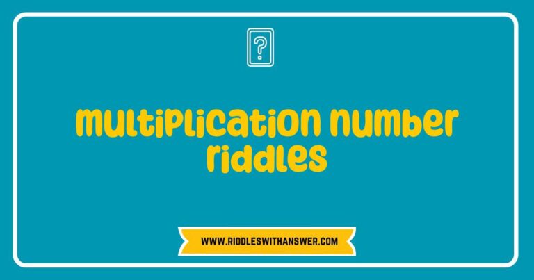 Multiplication number riddles puzzle for kids to practice math skills.
