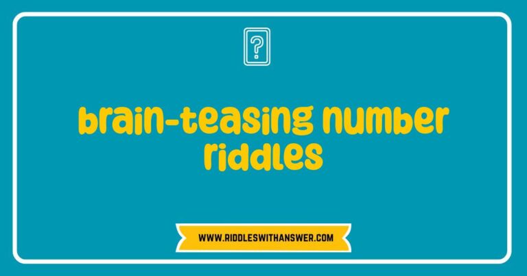 Brain teasing number riddles to challenge your mind.
