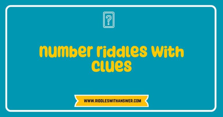 Number riddles with clues for a challenging brain teaser.
