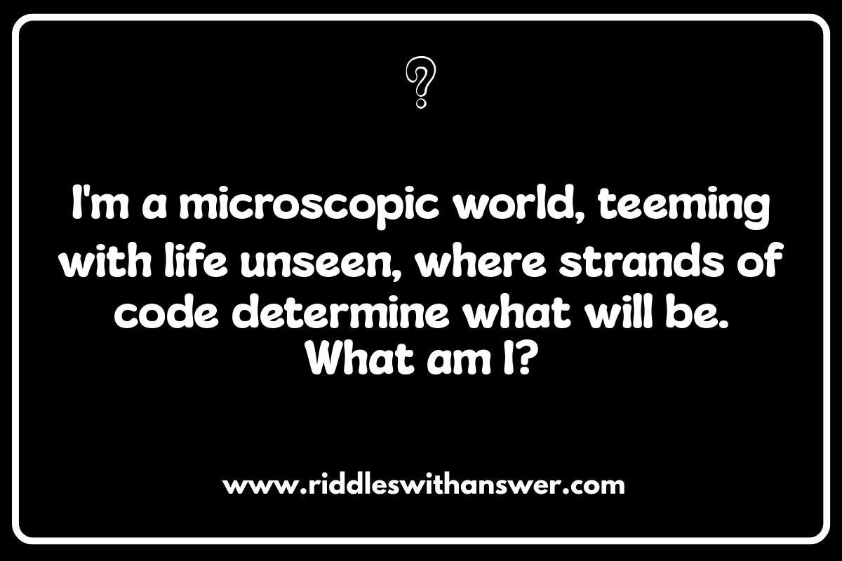 Biology Riddles: From Microbes to Mammals, a Brain-Boosting Quiz Biology Riddles: From Microbes to Mammals, a Brain-Boosting Quiz