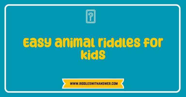 Easy animal riddles for kids solving a picture puzzle of a cat.